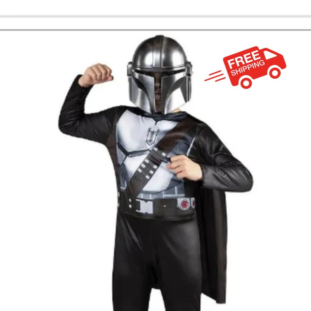 Star Wars Mandalorian Muscle Unisex or Child Boys Halloween Costume Size Medium